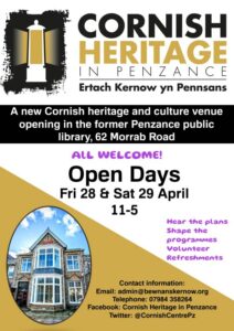 Cornish Heritage in Penzance - Opening Event