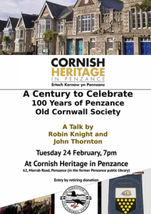 A Century to Celebrate - 100 Years of Penzance Old Cornwall Society