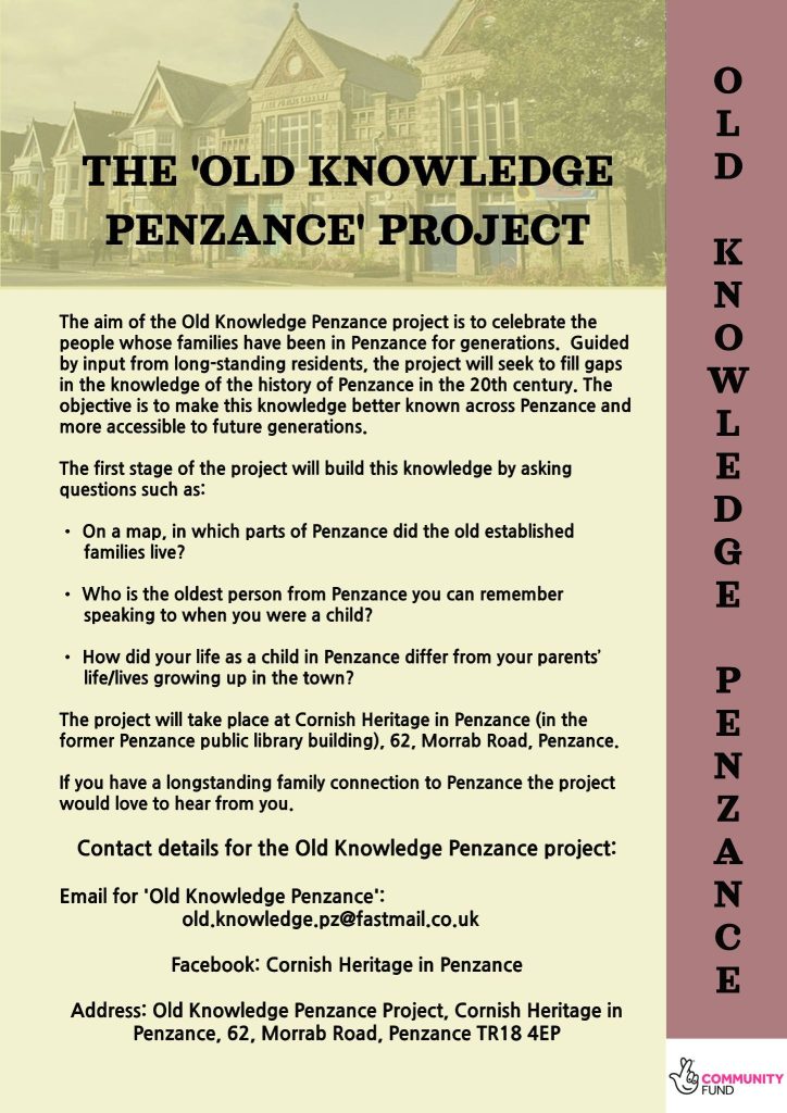 Old Knowledge Penzance (Project Information)