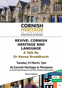 Revive - Cornish Heritage and Language